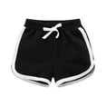 thumbnail image 1 of Ketyyh-chn99 Baby Girls Ruffle Shorts Toddler Baby Boy Waist Shorts Kids Drawstring Pull On Athletic Shorts Summer Clothes Size for 13-14 Years,Black, 1 of 4