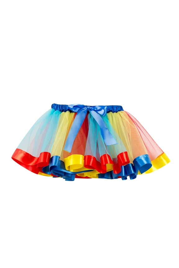 Baby Girls Soft Fluffy Tutu Skirt with Diaper Cover Toddler Baby Girl's Plaid Pleated Mini Skirt A Line Belted Y2K Skirts Size for 2-4 Years,Blue