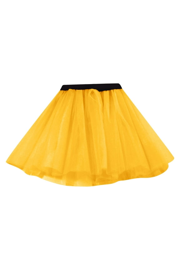 Baby Girls Soft Fluffy Tutu Skirt with Diaper Cover Toddler Girl's High Waist Pleated Skirt Camo Skirts Summer Skater Skirts Size for 3-8 Years,Orange
