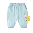 thumbnail image 1 of Ketyyh-chn99 Baby Pants for Boys 2024 Toddler Boys' Fashion Toddler’S Casual Long Pants Fashion Printed Mid-Waist Trousers With Pockets Light Blue,12-18 Months, 1 of 5