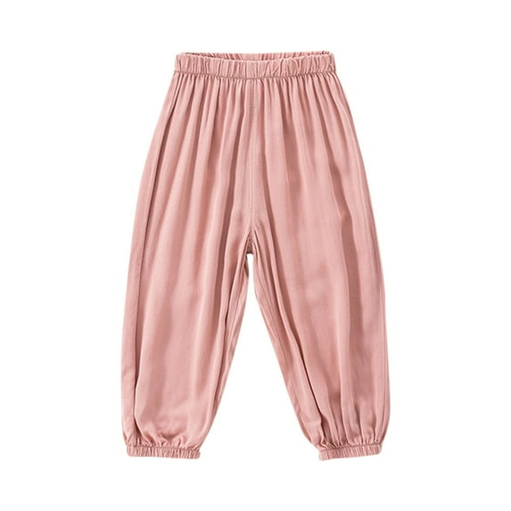 Ketyyh-chn99 Baby Pants Toddler Kids Clothes Baby Boys Solid Color Bell Bottomed Pants 4-5 Years,Pink