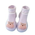 thumbnail image 1 of Ketyyh-chn99 Baby Sock Shoes Baby Boy Girl Cartoon Warm Floor Socks Rubber Sole Shoes Purple,20-21, 1 of 5