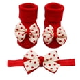 thumbnail image 1 of Ketyyh-chn99 Baby Socks Christmas Slipper Socks Cute Crew Socks Soft Socks Winter Warm Socks for Baby Girl Boy White,One Size, 1 of 5