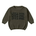 thumbnail image 1 of Ketyyh-chn99 Baby Toddler Boys Sweater Girls Knit Pullover Baby Boy Girl Cute Letter Embroidery Oversized Sweater Newborn Infant Fall Winter Clothes Size for 6-9 Months,AG, 1 of 6