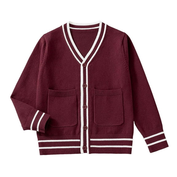 Ketyyh-chn99 Baby Toddler Boys Sweater Girls Knit Pullover Baby Girl Boy Sweater Outfit Knit Sweatshirt Pullover Tops Toddler Fall Winter Clothes Size for 11-13 Years,Wine