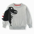 thumbnail image 1 of Ketyyh-chn99 Baby Toddler Girl Boy Sweatshirt Little Boy Sweatshirts Crewneck Pullover Cotton Warm Fall Winter Top Clothes Shirts for 5-6 Years,Grey, 1 of 5