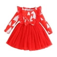 thumbnail image 1 of Ketyyh-chn99 Baby Velvet Tutu Dress Toddler Girls Long Sleeve Christmas Birthday Party Velvet Dress Fall Winter Dresses Outfits Red,12-18 Months, 1 of 5