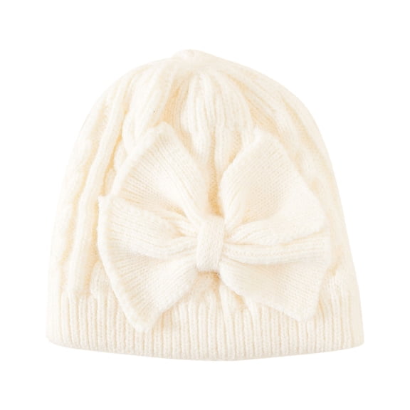 Ketyyh-chn99 Baby Winter Hat Kids Toddler Lined Winter Hood Caps Beige