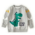 thumbnail image 1 of Ketyyh-chn99 Baby Zip Up Hoodie Toddler Baby Boy Girl Football Outfit Crewneck Sweatshirt Shirt New Trend Football Clothes Size for 2-3 Years,Grey, 1 of 4