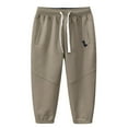 thumbnail image 1 of Ketyyh-chn99 Baseball Pants Youth Boys Boys Sweatpants Cotton Toddler Joggers Pants with Pocket Drawstring for Kids Toddler Boys Trousers for 8-9 Years,Khaki, 1 of 3