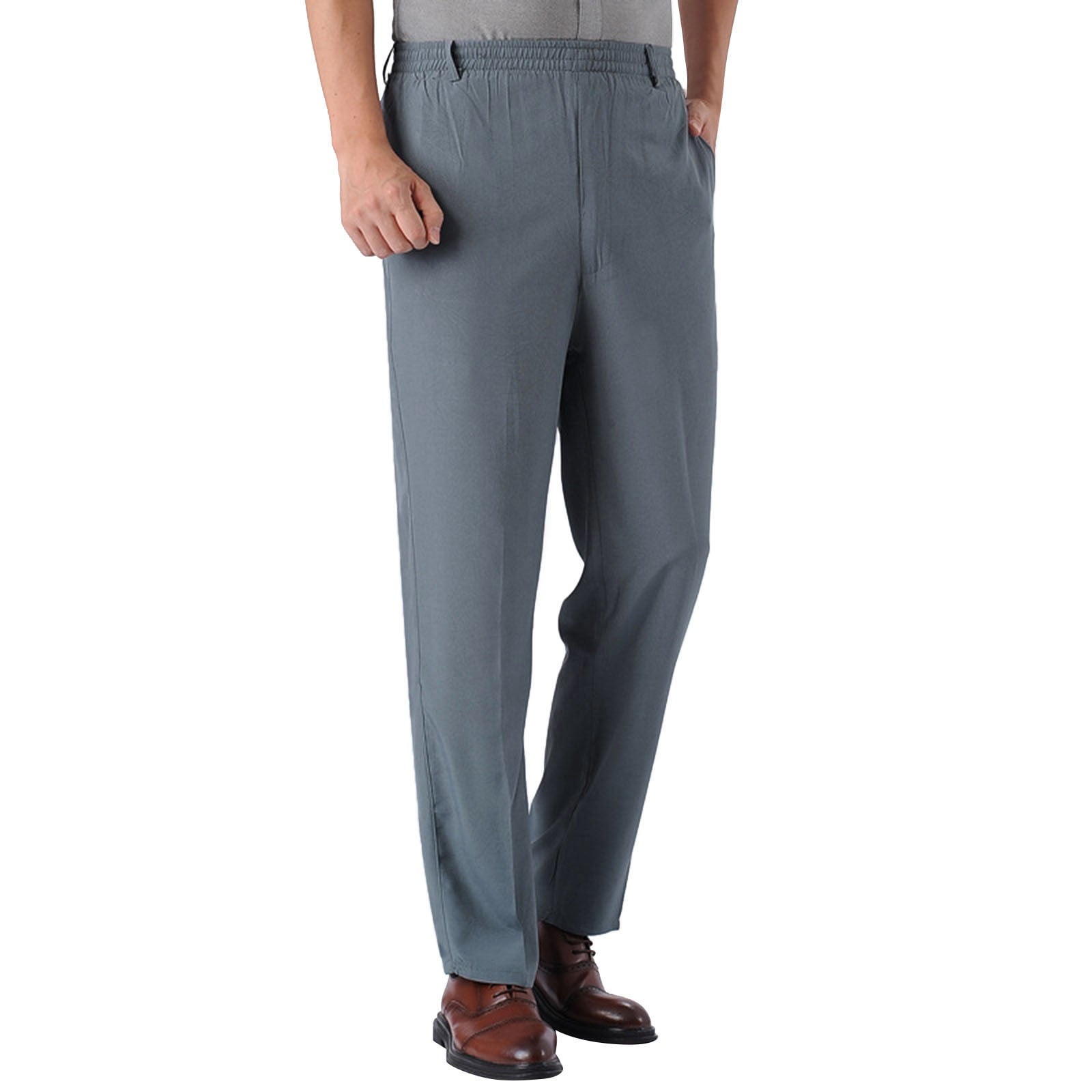 Ketyyh-chn99 Mens Pants Elastic Waist Pants Trousers Casual