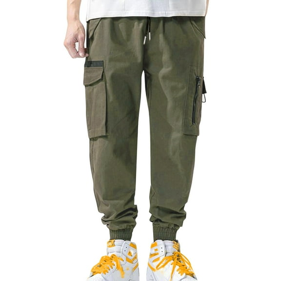 Ketyyh-chn99 Black Cargo Pants for Mentain & Resistant Straight-Fit Stretch Work Pant