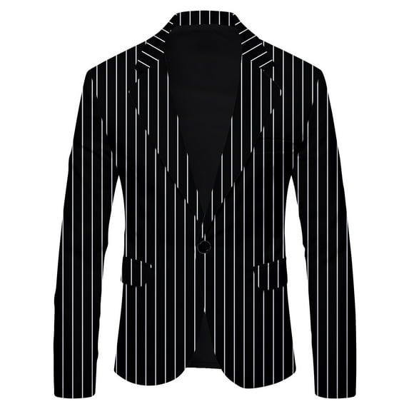 Ketyyh-chn99 Blazer Jackets for Men 2023 Business Casual Blazer Work Office Coats L,Black