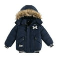 thumbnail image 1 of Ketyyh-chn99 Kids Jackets Boys Coat Children Winter Boy Jacket Coat Hooded Coat Fashion Kids Warm Clothes Jacket Boys Coat&Jacket(2 Years,Navy), 1 of 5