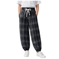 thumbnail image 1 of Ketyyh-chn99 Boys Active Fleece Jogger Sweatpants Boy's Baggy Pants Striped Waist Wide Leg Causal Workout Active Sweatpants Size for 2-3 Years,Black, 1 of 7