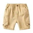 thumbnail image 1 of Ketyyh-chn99 Boys Basketball Shorts Toddler Baby Boys Girls Solid Color Summer Sport Jogger Active Shorts Pants Khaki,3-4 Years, 1 of 5