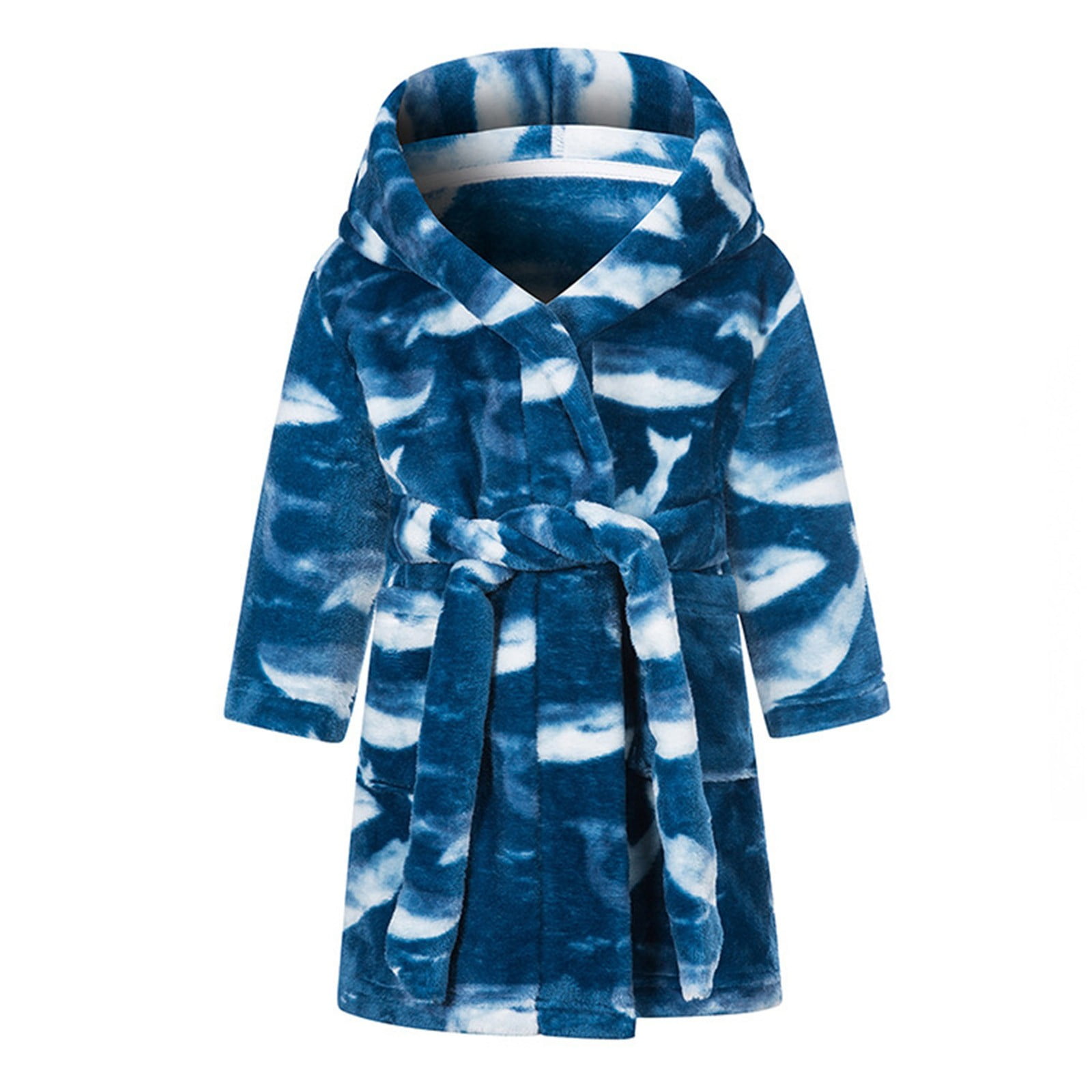 Ketyyhchn99 Boys Girls Bathrobes Kids Bathrobes for Boys Girls Toddler Housecoat Blue,45 Years