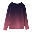thumbnail image 1 of Ketyyh-chn99 Boys Hoodies Kids Girls Solid Patchwork Hooded Thickened Pullover Warm Hoodie Purple,7-8 Years, 1 of 4