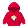 thumbnail image 1 of Ketyyh-chn99 Boys Hoodies Kids Sweatshirt Girls Cartoon Hooded Thickened Warm Hoodie Red,6-7 Years, 1 of 3