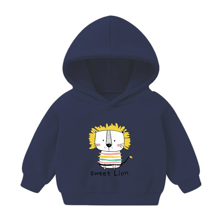 Ketyyh chn99 Boys Hoodies Kids Sweatshirt Girls Cartoon Thickened