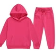 thumbnail image 1 of Ketyyh-chn99 Boys Long Sleeve Color Block Sweatshirt & Sweatpants Toddler Boy Fall Winter 2 Piece Outfit for 3-4 Years,Red, 1 of 4