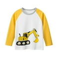 thumbnail image 1 of Ketyyh-chn99 Boys Long Sleeve Shirts Boys Active Long Sleeve Top Size for 18-24 Months,Yellow, 1 of 8