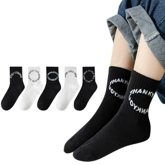 Ketyyh-chn99 Boys Socks and Girls Socks 2025 Toddler Boys Girls Socks Athletic Socks For Boy 5 Pairs Crew Socks for 3-5 Years,White