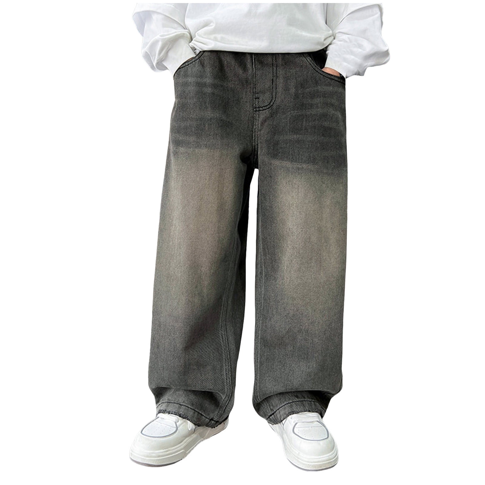 Ketyyh-chn99 Boys Stretch Jeans for Active Play Boy's Pull On