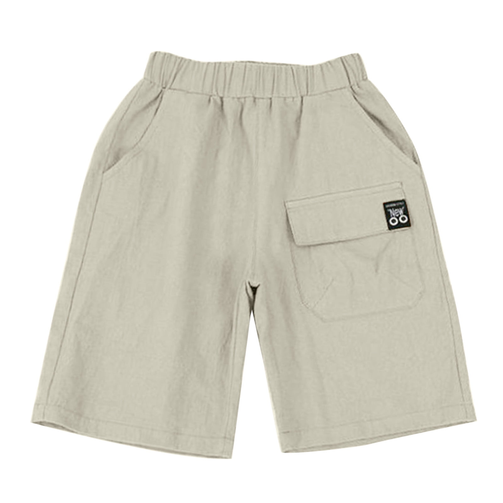 Ketyyh-chn99 Boys Summer Outfits Toddler Baby Boy Cotton Shorts Summer Clothes Set for Infant Boys Shorts Pants Khaki,8-9 Years