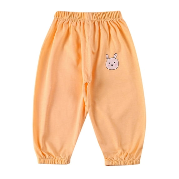 Ketyyh-chn99 Boys Sweatpants 2024 Casual Casual Pants Drawstring Waist Loose Trousers 12-18 Months,Orange