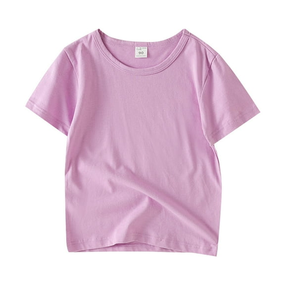 Ketyyh-chn99 Boys T Shirts Boy Shirts Kids Baby Boys Short Sleeve Shirt Tops Purple,18-24 Months