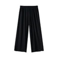 thumbnail image 1 of Ketyyh-chn99 Boys' and Toddler Pull on Linen Pants Fleece Toddler Boys Sweatpants Kids Joggers Soft Cotton Toddler Boys Girls Sweatpants with Pocket Drawstring Size for 7-8 Years,Black, 1 of 6