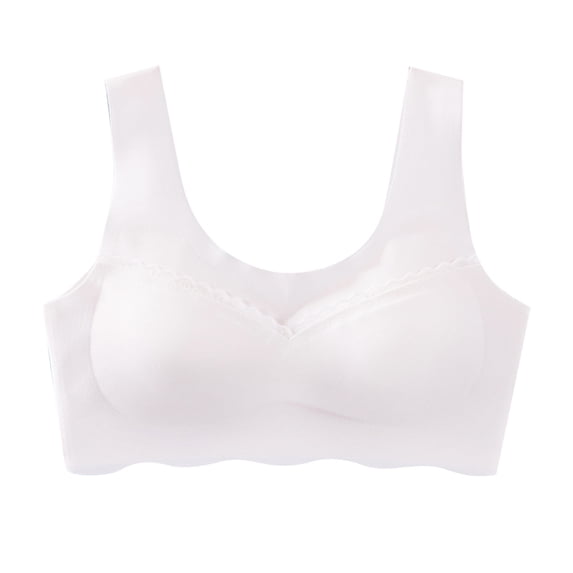 Ketyyh-chn99 Bras for Girls 2023 Girls Cotton Training Bra with Adjustable Straps Breathable Training Bra White,M