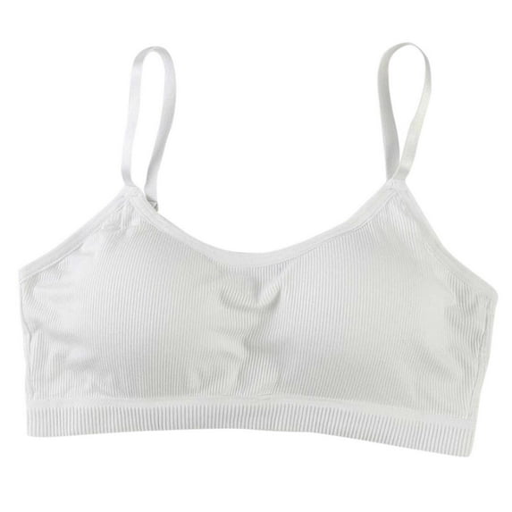 Ketyyh-chn99 Bras for Girls 2023 Girls Wireless Bras Comfortable Cotton Training Bras for Teens White