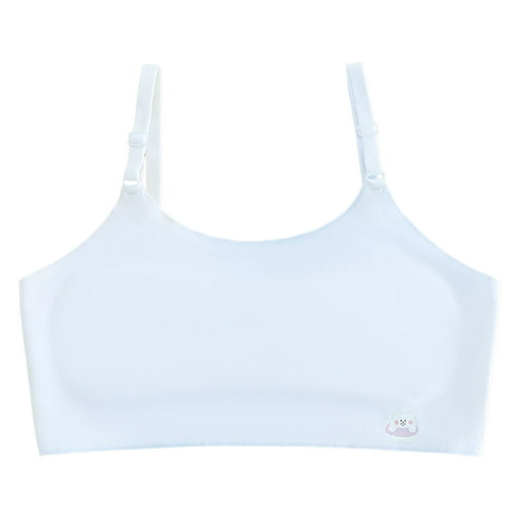 Ketyyh-chn99 Bras for Teen Girls 2024 Girls Training Bra Stretch Cotton Crop Bralette White