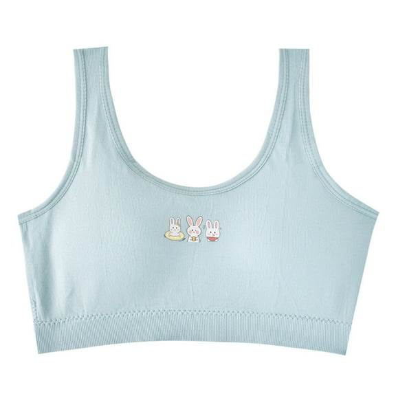 Ketyyh-chn99 Bras for Teen Girls Comfortable and Stylish Training Bras for Girls Blue,L