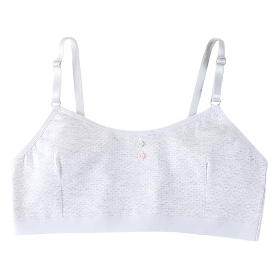 Ketyyh-chn99 Bras for Teen Girls Training Bras for Girls Comfortable Seamless Bra Gray,L