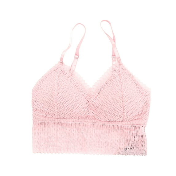 Ketyyh-chn99 Bras for Women Cotton Unlined Bralette Comfort Support Daily Bra 2023 Pink,One Size