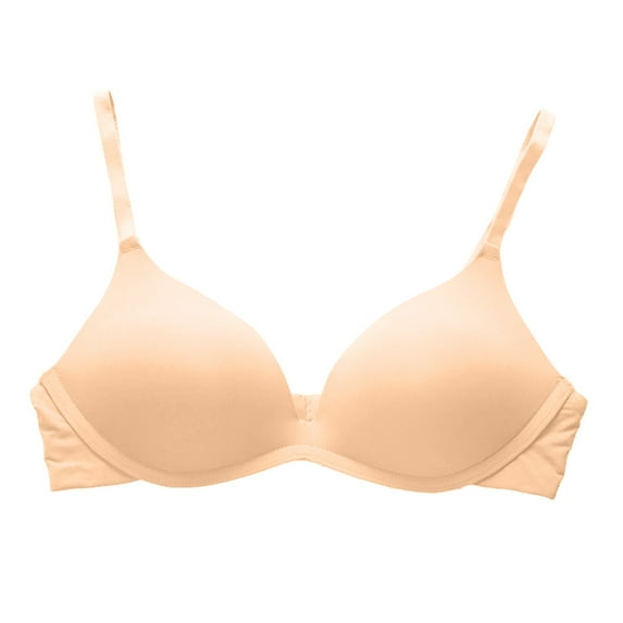 Ketyyh-chn99 Bras for Women Push Up Benefits Super Soft Wireless Lightly Lined Comfort Bra Beige,36