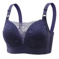 thumbnail image 1 of Ketyyh-chn99 Bras for Women Push Up Sports Bra Wirefree Yoga Bras Tank Top Push Up 2023 Dark Blue,36, 1 of 2