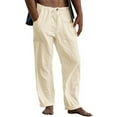 thumbnail image 1 of Ketyyh-chn99 Business Casual Pants for Men Stretch Waist Straight Fit Jogger Sweatpants Breathable Running Mesh Pants Khaki,2XL, 1 of 3