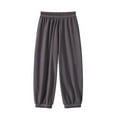 thumbnail image 1 of Ketyyh-chn99 Cargo Sweatpants for Teen Boys Casual Boys Pull On Stretch Dress Pant Solid Color Casual School Uniform Pants Athletic Joggers with Pockets Kids Clothes Size for 7-8 Years,Dark Gray, 1 of 6