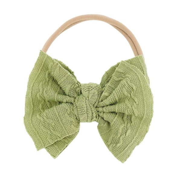 Ketyyh-chn99 Children's Headdress Girls Baby Headband Hair Band Bow Accessories Headwear Green