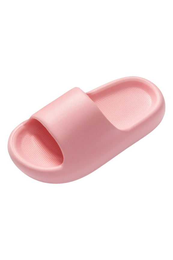 Cute Slippers for Teens Slippers for Kids Boys Girls Summer Bathroom Shower Shoes Child Lightweight Non-Slip Sandals Unisex Beach Pool Toe Indoor Outdoor Cute Slippers for 10,Pink