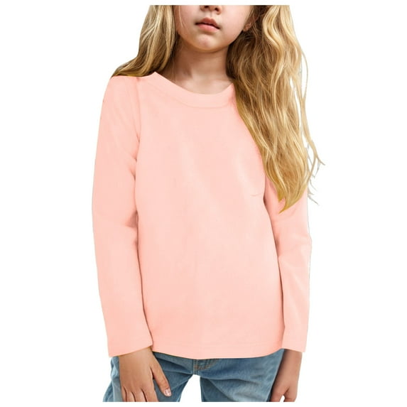 Ketyyh-chn99 Dinosaurs Shirts Kids Boys' Active T-Shirts Performance Long Sleeve Sports Tees for Boys Size for 5-6 Years,Light Pink