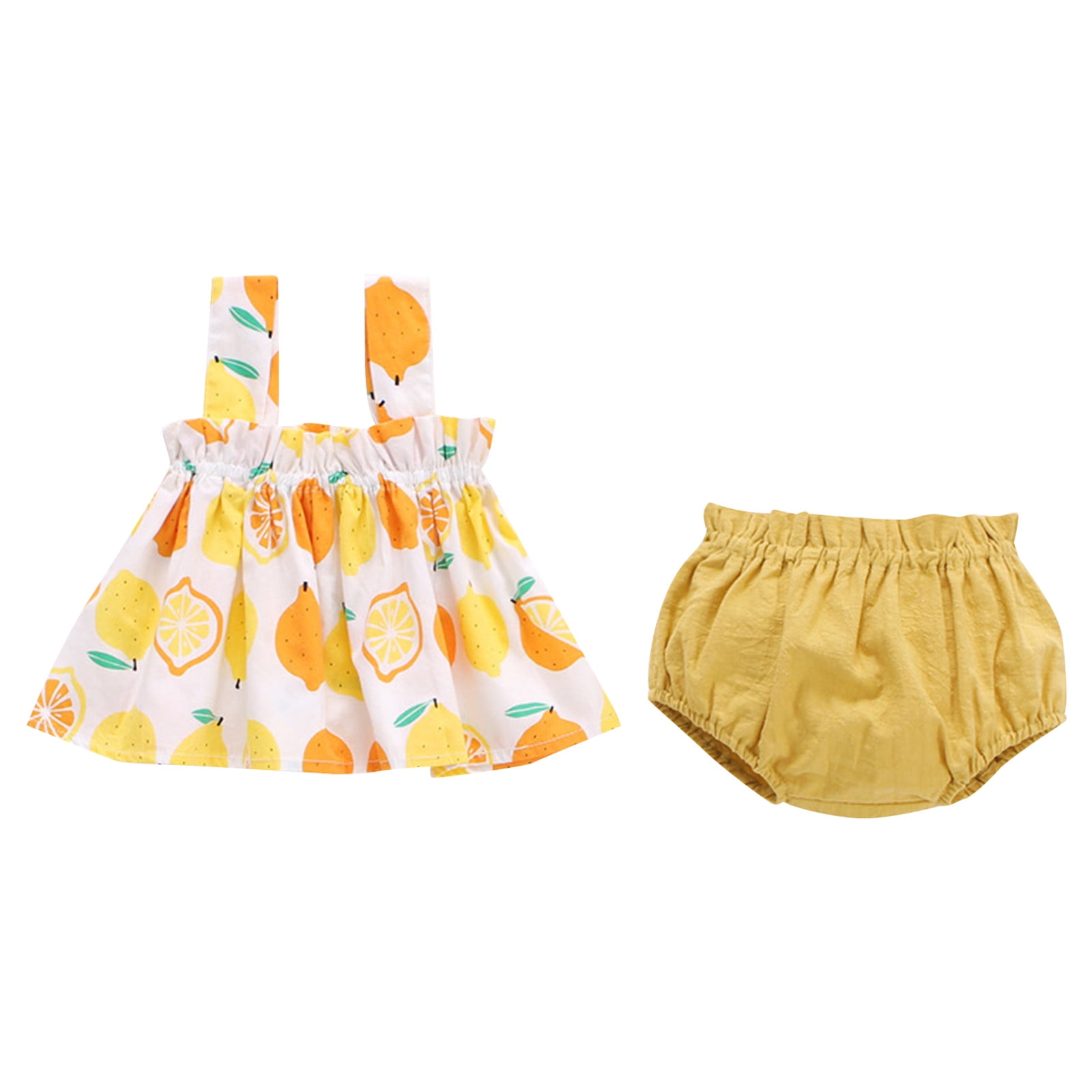 Baby Girls Yellow Love Jacket Style 3-Piece Summer Outfit Set main image 1