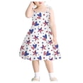 thumbnail image 1 of Ketyyh-chn99 Girls 4th Of July Dress Toddler Girls Holiday Dresses Toddler Baby Girls Independence Day 4th-of-July Princess Beach Suspender Dress Size for 3-4 Years,White, 1 of 4