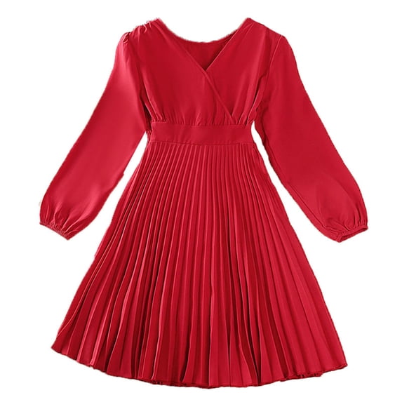 Ketyyh-chn99 Girls Casual Dresses Toddler Kids Princess Floral Tulle Party Dress Outfits Red,8Y