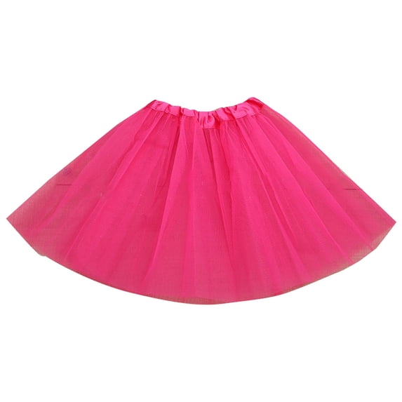 Ketyyh-chn99 Girls Clothes Skirts Tutu Skirt for Girls Dress Up Party Tulle Princess Ballet Dance Dresses Bowknot A Line Skater Skirts Hot Pink,One Size