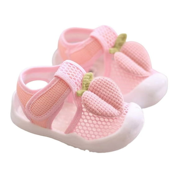 Ketyyh-chn99 Girls Dress Shoes Toddler Shoes Girls Sandals Low Heel Dress Ankle Strap Flower Shoes Toddler/Little Kid/Big Kid Pink,5.5